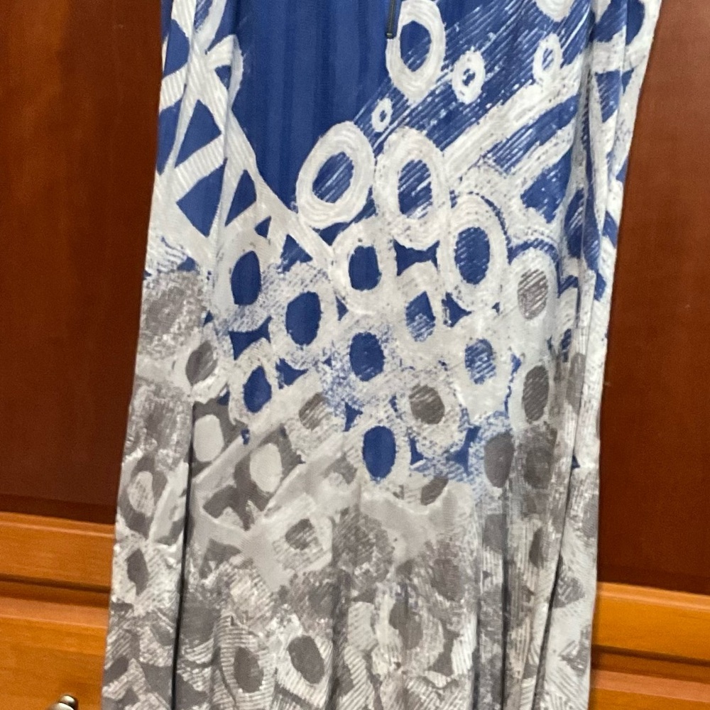 Nic + Zoe Blue and Gray Women's Dress, Size 1X